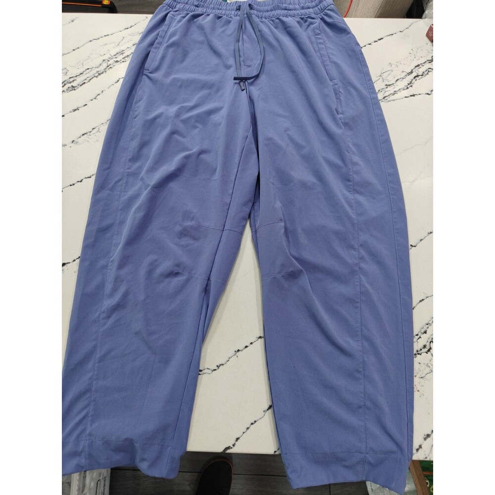 Athleta Arrival Straight Leg Ankle Pants Women's Size 6 Blue Light